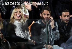 Francesco Totti con la moglie Ilary Blasi