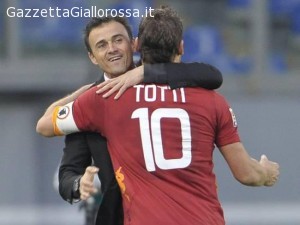 Totti e Luis Enrique