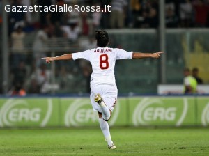 26/08/2007 Palermo 0 Roma 2 Alberto Aquilani esulta dopo il raddoppio