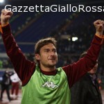 Totti esulta dopo il derby