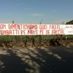 striscione de falchi