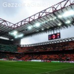 Stadio Meazza dopo l'annuncio della morte di Morosini