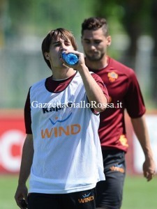 allenamento Bojan (no primo piano)