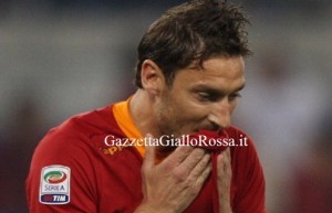 roma catania totti disperazione