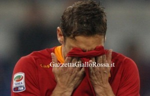 roma catania totti disperazione