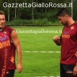 Ritiro Riscone Totti Borriello