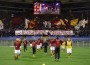 Roma-Genoa Riscaldamento curva Sud Riscaldamento sotto la Sud