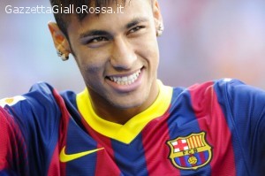 Neymar con la maglia del Barcellona