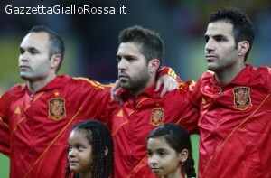 Iniesta Fabregas e Jordi Alba