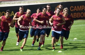 Ritiro Riscone 2013-14 Allenamento Burdisso Balzaretti Pjanic