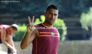 Borriello in allenamento