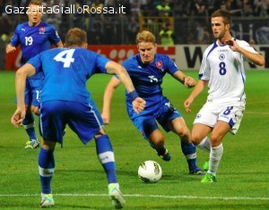 Pjanic in Bosnia-Slovacchia 2-2