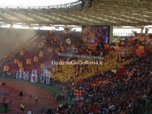 La coreografia della Curva Sud