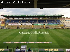 Interno dello stadio Ennio Tardini