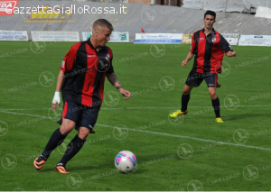 Ciciretti in azione con L'Aquila (foto da laquilacalcio.com)