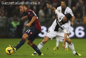 Bertolacci in azione contro il Parma