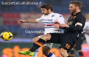 roma sampdoria coppa italia de rossi