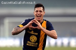 Iturbe festeggia il gol alla Lazio