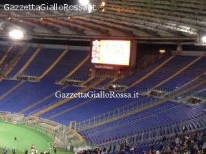 Roma-Samp Curva Sud vuota