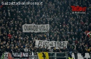 Striscione Tifosi Juventus (foto da Toro.it)