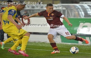 chievo verona-roma Totti