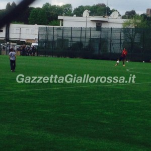 Totti gioca con il figlio Christian