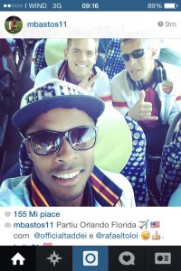La foto di Bastos su Instagram