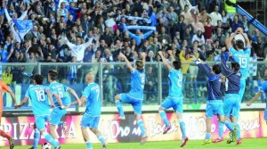 La gioia dell'Empoli promosso in A