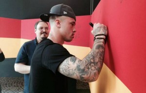 Nainggolan alla Mostra Roma Ti Amo