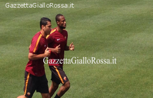 Borriello e Keita in allenamento