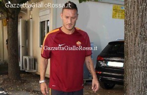 Totti a Trigoria