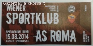 Il biglietto di SK Wiener-Roma