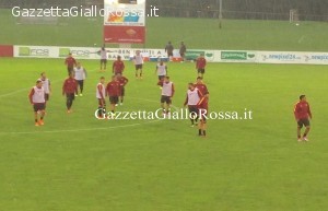 Allenamento sotto al diluvio