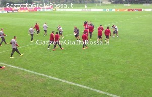 L'ingresso in campo della squadra