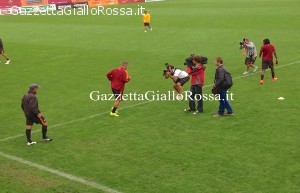 Totti entra in campo