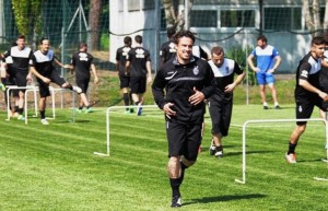 Il Cesena in allenamento