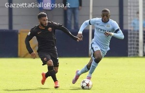 Daniele Verde durante la gara di Youth League contro il Manchester City