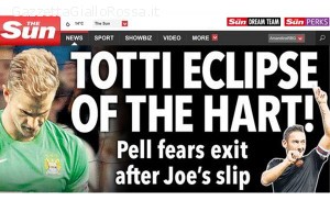 La pagina del Sun su Totti