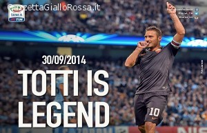 Totti celebrato dalla Serie A Tim