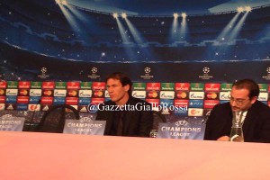 Rudi Garcia in sala stampa all'Allianz