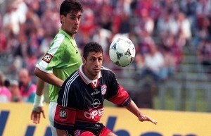 Ruggero Rizzitelli in azione con la maglia del Bayern Monaco
