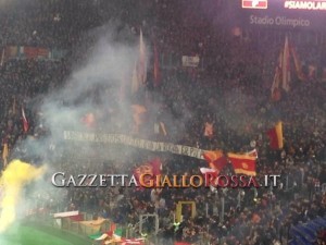 Striscione Roma-Milan