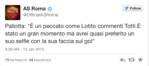 Pallotta risponde a Lotito 