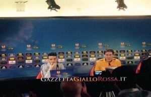 Garcia e Florenzi in conferenza stampa