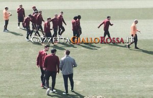 allenamento Trigoria