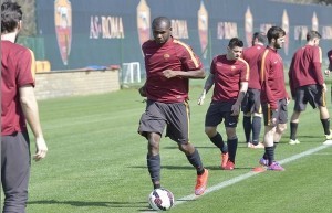 Ibarbo in allenamento (foto asroma.it)