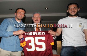 Torosidis e Manolas al Roma Club Ancona