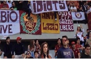 Striscione Tifosi Roma