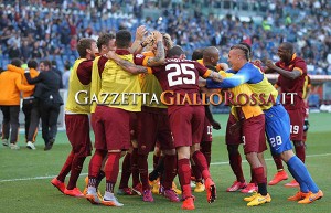 Lazio-Roma esultanza