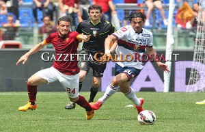 Roma-Genoa Florenzi in azione